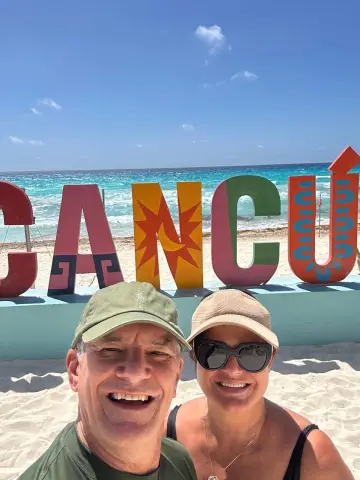Cliente da Maritê Turismo — Gilmar e Márcia em Cancun