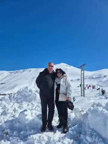 Cliente da Maritê Turismo — Márcio e Esposa em Vale Nevado