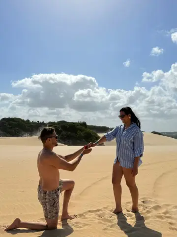 Cliente da Maritê Turismo — Flauber, Pedro e famílias em Natal-Rn
