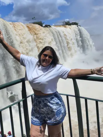 Cliente da Maritê Turismo — Lorraine e família em Foz do Iguaçu